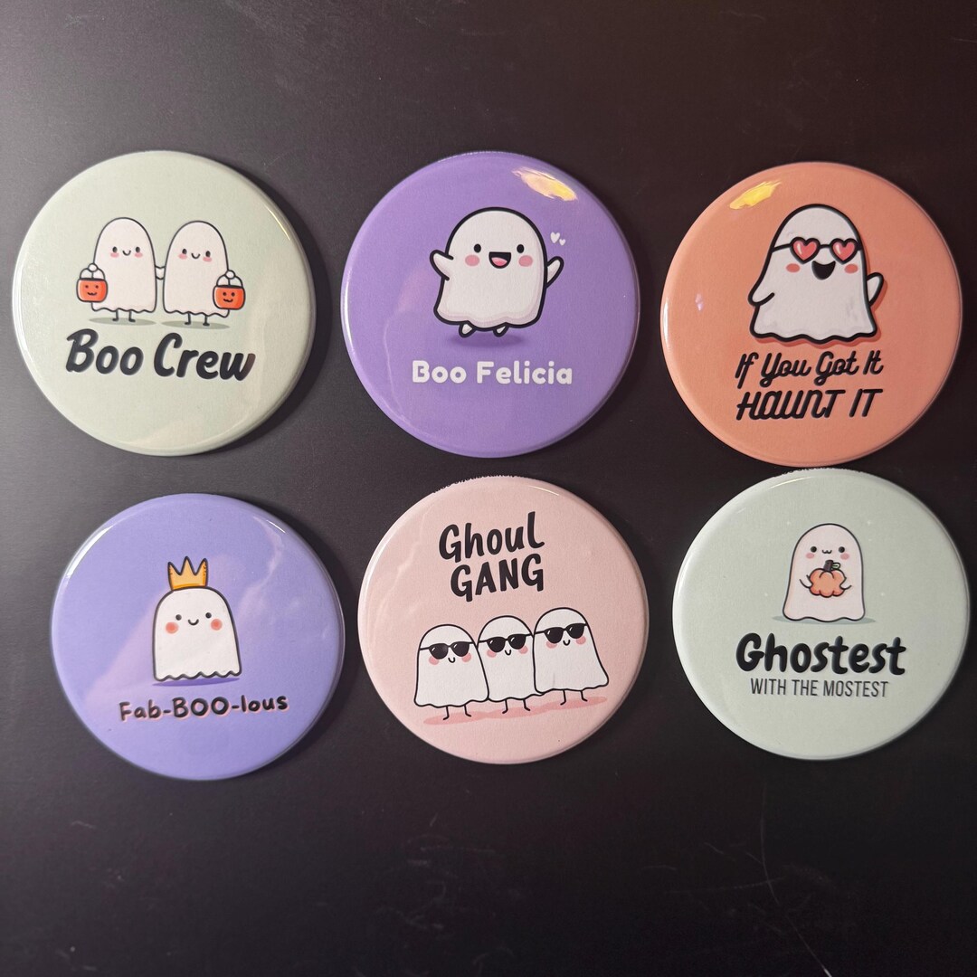 Halloween Ghost Magnet Set – Pastel Spooky Fridge Décor - Etsy