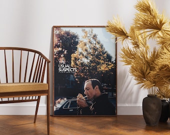 The Usual Suspects Poster, Movie Print, Retro Wall Art, Home Theater, Instant Download