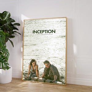 Póster de la película Origen, impresión de la película Christopher Nolan, póster de película impreso, arte de pared, póster vintage, idea de regalo, Leonardo DiCaprio