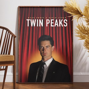 Poster del film Twin Peaks, poster del film, regalo per gli amanti del cinema, stampa artistica da parete retrò, poster del film David Lynch, design originale, regalo per lui