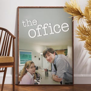 The Office Poster, Tv Serien Poster, Geschenk Idee, Retro Poster, Vintage Poster, Wanddeko, Pam und Jim, Michael Scott, Ricky Gervais