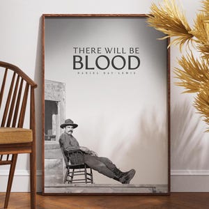 There will be Blood Poster, druckbare Kunst, Film-Liebhaber-Geschenk, Retro Plakat, Wand-Dekor, Paul Thomas Anderson, Daniel Day-Lewis, Filmdruck