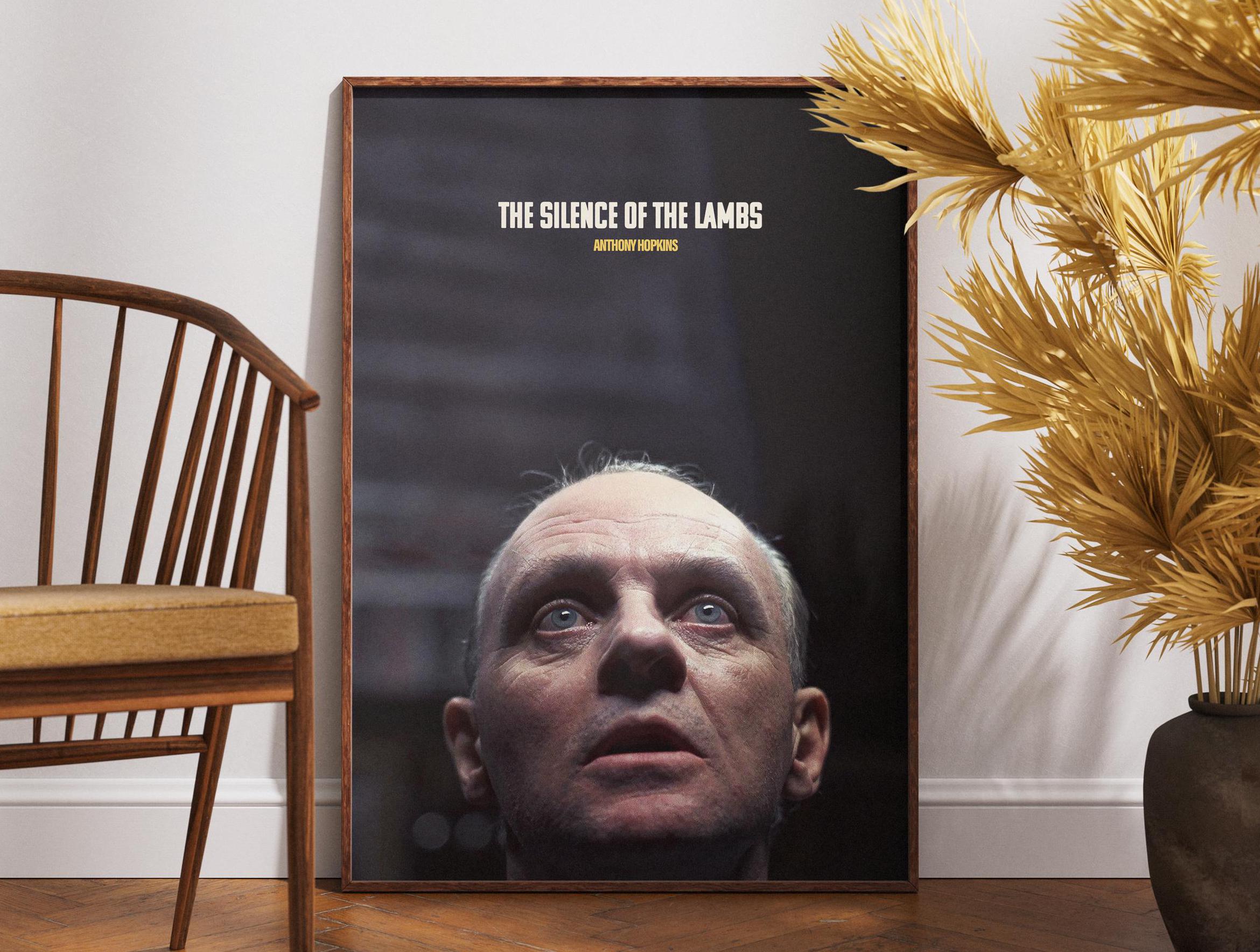 HWC Trading The Silence of the Lambs Anthony Hopkins, Jodie Foster Los Regalos Imprimieron La Imagen Firmada Del Autógrafo Para Los Fans De La Memorabilia De La Película - A3 Enmarcado
