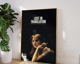 Lost in Translation Poster, Film Poster, Wall Art, Vintage Poster, Gift Idea, Sofia Coppola, Scarlett Johansson, Retro Poster, Gift for Her