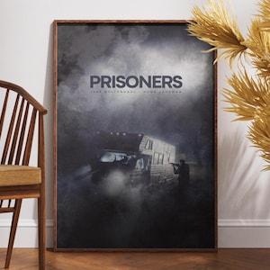 Prisoners Filmplakat, qualitativ hochwertiges Druckplakat, druckbare Wandkunst, Geschenk für ihn, Retro Film Plakat, Vintage Druck, Jake Gyllenhaal