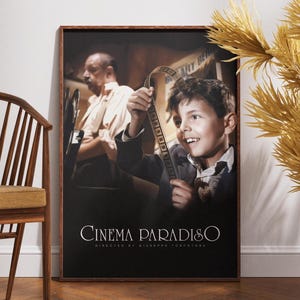 Póster de Cinema Paradiso, póster de película retro, póster vintage, póster de cine, regalo para ella, regalo para él, arte mural, decoración del hogar, Giuseppe Tornatore