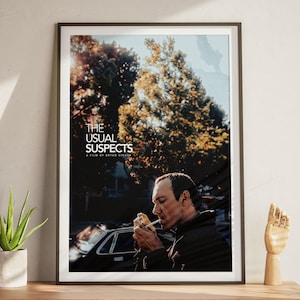 Póster de "Sospechosos habituales", póster de película, arte mural imprimible para fans, descarga instantánea, perfecto para decoración del hogar, póster de película retro.