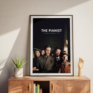 The Pianist Movie Poster, Poster Print, Roman Polanski Film Print, Print Movie Poster  , Adrien Brody, Movie Lovers Gift, Wall Art