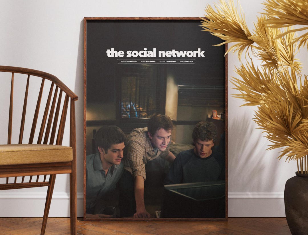 The Social Network Poster Gift For Movie Lovers Printable Wall Art 
