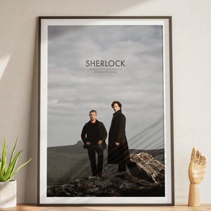Sherlock Poster, Tv Serie Print Poster, Retro Poster, minimalistische Kunst, Vintage Poster, Wanddeko, Filmkunst, Geschenk für Sie, Geschenk für Ihn