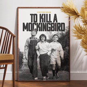 To Kill a Mockingbird Filmplakat, Print Poster, Wandkunst, Retro Vintage Plakat, Geschenkidee, Harper Lee, Robert Muligan, Geschenk für Ihn