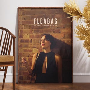 Fleabag Poster, Tv Series Poster, Retro Poster, Vintage Poster, Wall Decor Idea, Movie Art, Gift for Her, Phoebe Waller Bridge, Home Decor