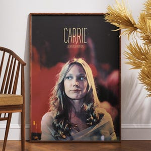 Carrie Movie Print Poster, Poster di alta qualità, Arte murale, Regalo per lei, Stampa retrò vintage, Film horror, Stephen King, Brian De Palma