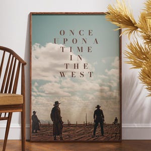 C'era una volta il West Poster, Stampa Poster, Poster del film, Arredamento per la casa, Poster retrò vintage, Idea regalo, Sergio Leone, Regalo per lui
