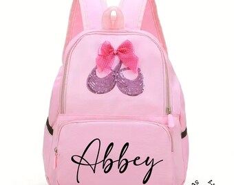 Custom Ballerina Backpack | Sports Bag | Dance Bag | Carry All | Ballerina Bag