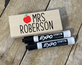 Personalized Dry Eraser & Markers | Teacher Gift | Teacher Appreciation | Dry Eraser