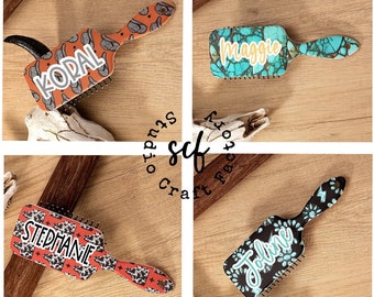 Personalized Cowgirl Hair Brush | Western | Cowboy | Custom Brush