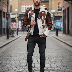 Cow Leather Jacket - Etsy