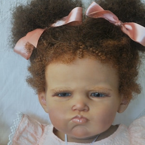 Custom biracial Grace  toddler baby doll sculpt by Ping Lau, reborn by Paris Alley Reborns, Crystal Nguyen, you choose hair and eyes