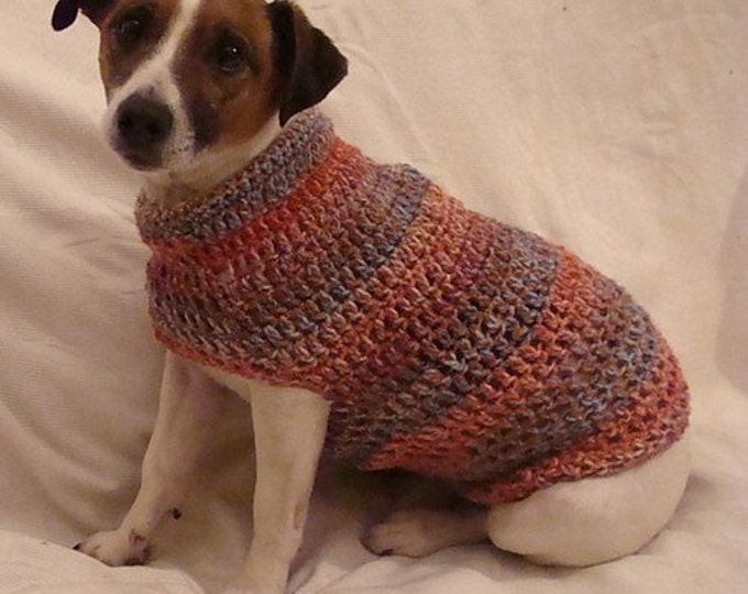Crochet Pattern for Small Dog Coat Small Dog Size Etsy