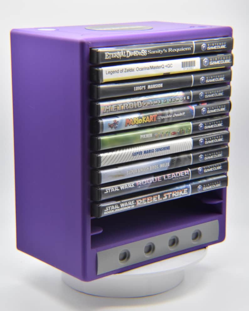 GameCube Game Display - 12 Games Electric Indigo