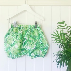 Nappy cover plant lover Bloomers nature 100% cotton. Nappy cover green Birthday cotton diaper cover Baby girl bloomers. Baby shower gift