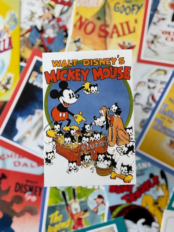 Mickey Mouse Movie Postcards: Classic Walt Disney Art (individual