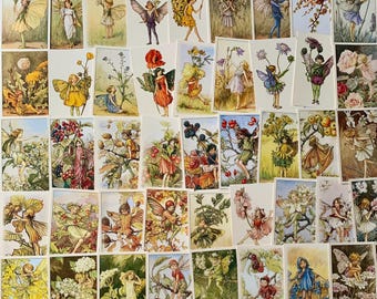 Christmas Tree Flower Fairy Vintage Print CICELY MARY BARKER