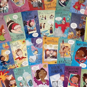Carte postale fantastiquement grande de femmes Immersion chanceuse ! Choisissez 5 ou 10| Le pouvoir des filles| Femmes inspirantes| Chambre de fille| Artisanat| Créations| Cadeau de remerciement