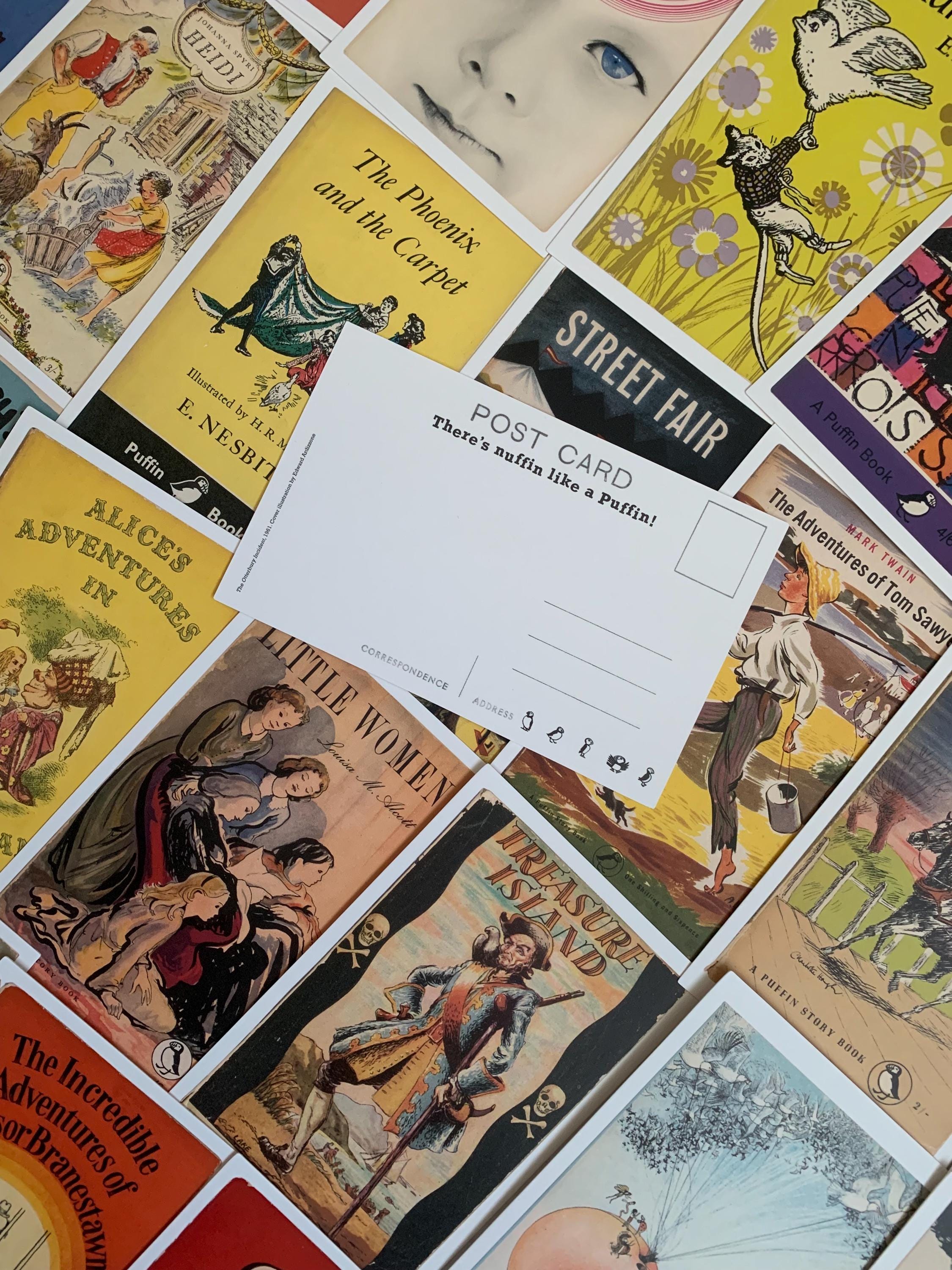 Puffin Book Covers Postcards: Vintage Children's Literature Art