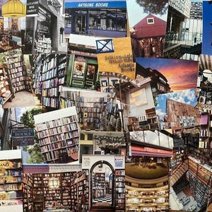 Buchhandlungen aus aller Welt Postkarte Lucky Dip! Verschiedene Fotografie-Postkarten | Wähle 5 oder 10| Buchliebhaber| Kunsthandwerk| Geschenke| Katzen| Bücher