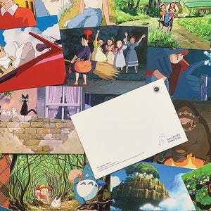 Studio Ghibli Postkarte Lucky Dip| Wähle 5 oder 10| Japanische Animation | Geschenk | Wandkunst | Kunsthandwerk| Sammelalbum| Chihiros Reise ins Zauberland| Heulen| Kiki| Totoro
