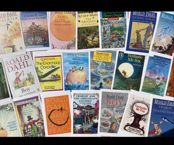 Roald Dahl Postcards: Assorted Children's Literature Book Cover