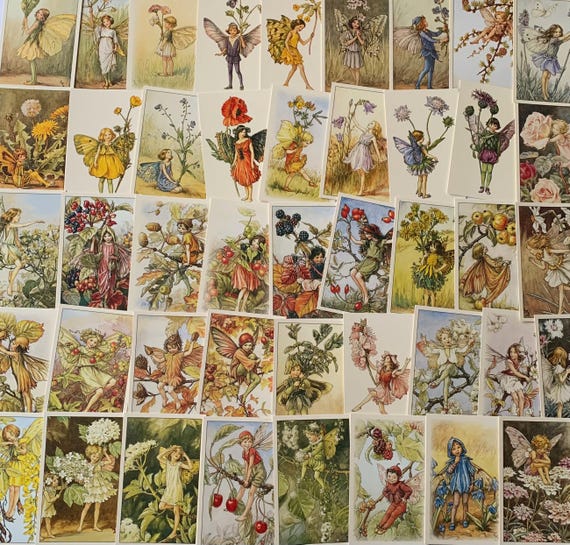Flower Fairies Postcards: Vintage Style Fairy Art by Cicely Mary
