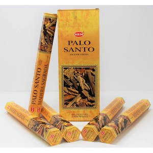 HEM Palo Santo Incense Sticks - (Pack of 6) Long-Lasting, Natural Aroma for Meditation, Relaxation, and positivity