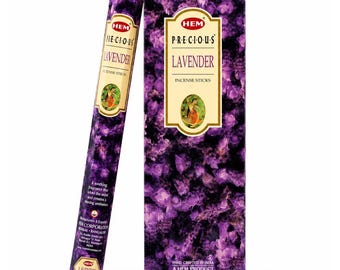 HEM Lavendel Rökelsepinnar – Naturlig Arom för Meditation, Avslappning (6-pack)