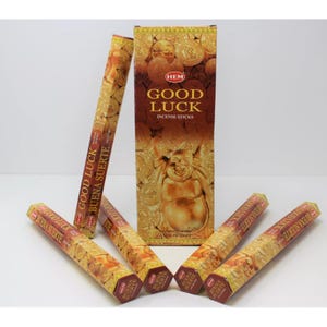 HEM Good Luck Incense Sticks - (Pack of 6) Long-Lasting, Natural Aroma for Meditation, Relaxation, and positivity
