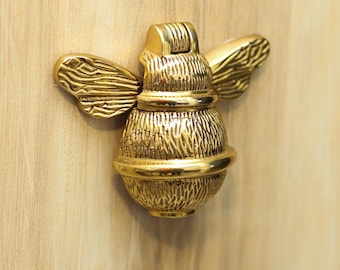 Handmade Brass Bumble Bee Door Knocker | Vintage-Style Home Decor