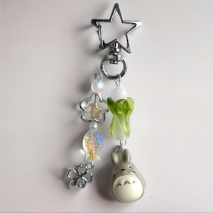 Totoro Bell Keychain, Cute Totoro Charm, Y2k Accessories Bag Charm , Adorable gift him or her, Anime keychain