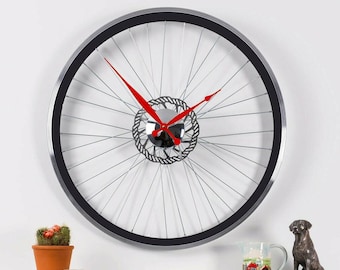 Racing Bike Wheel Clock With Brake Disc 56cm