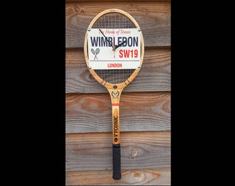 Wimbledon Tennis Racket Wall Clock