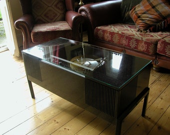 HMV Radiogram Coffee Table / Ipod state of the art music player