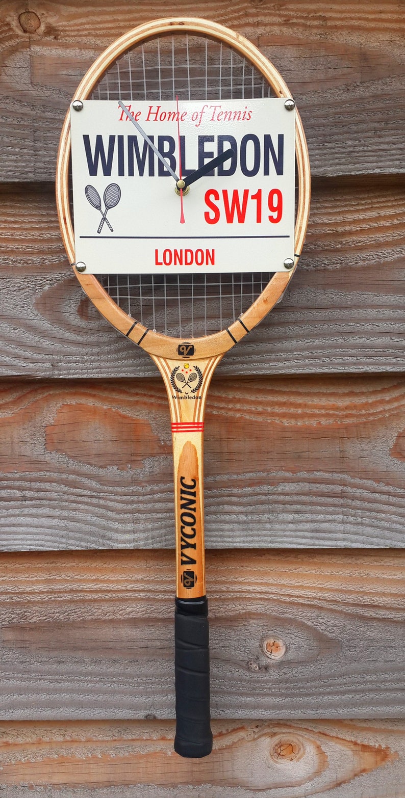 Wimbledon Tennis Racket Wall Clock image 5