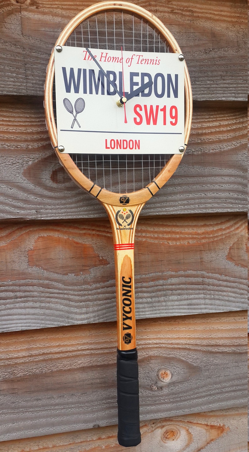 Wimbledon Tennis Racket Wall Clock image 6