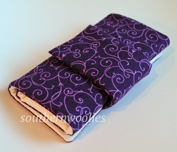 Quilted Circular Knitting Needle Case Accessory