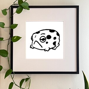 Silly Frog Potato Fairy Art Printable: Quirky Animal Wall Decor 2 Sizes Bundle Pack (Instant Digital Download)