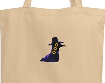 SUSSIE Demon Bird Tote | KPOP Demon Hunters Eco-Friendly Embroidered Tote Bag