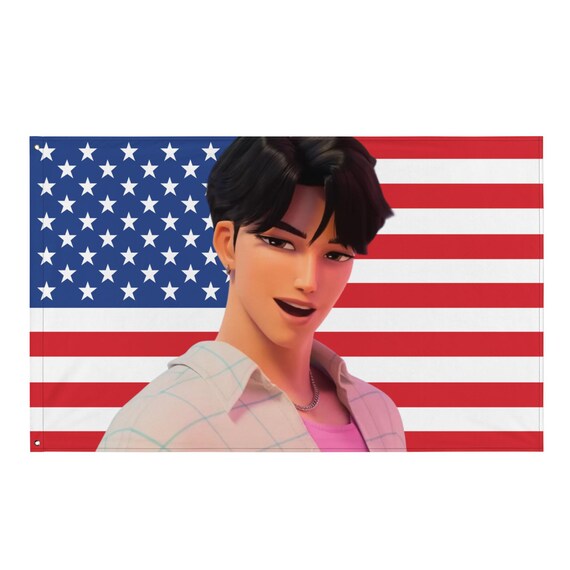 MAGIC SHOP IMAGE FLAG ホソク　テヒョン　まとめ売り SAJA BOYS American Flag | KPOP Demon Hunters Soda Pop Banner - Etsy