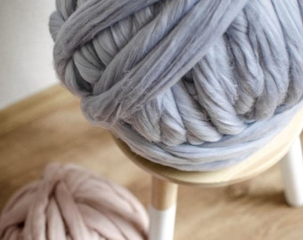 Hilo de lana merino 100 %: lana supergruesa para fieltrar, hilar y crear arte con fibra