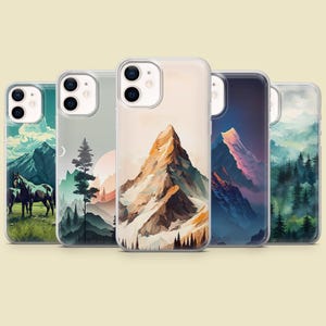 Mountain Phone Case Forest Landscape Cover for iPhone 16 Pro Max 15 14 13 12 11 Plus, Samsung S25 Ultra S24 S23 S22 S21 S20, Pixel 9 8A 7A